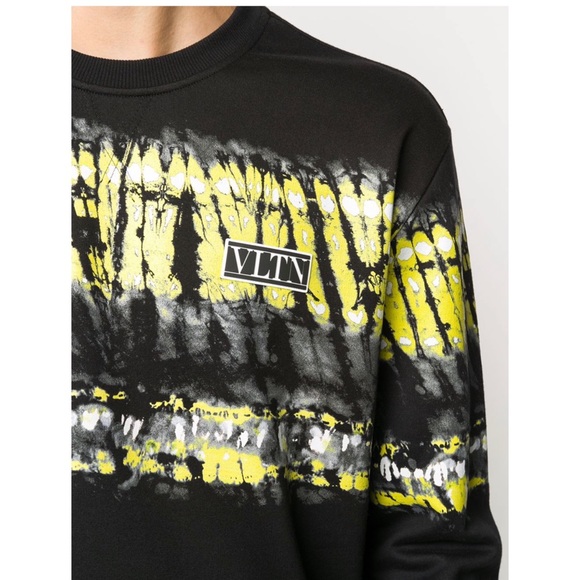 Valentino tie-dye panel logo patch sweatshirt - Picture 7 of 12